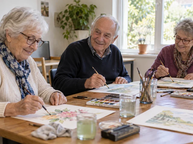 Atelier créatif pour personnes âgées