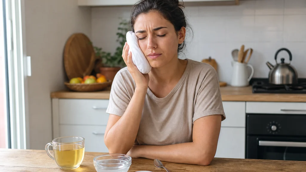 Illustration éditoriale pour l’article « Top remède grand mère dent sagesse pour calmer la douleur »