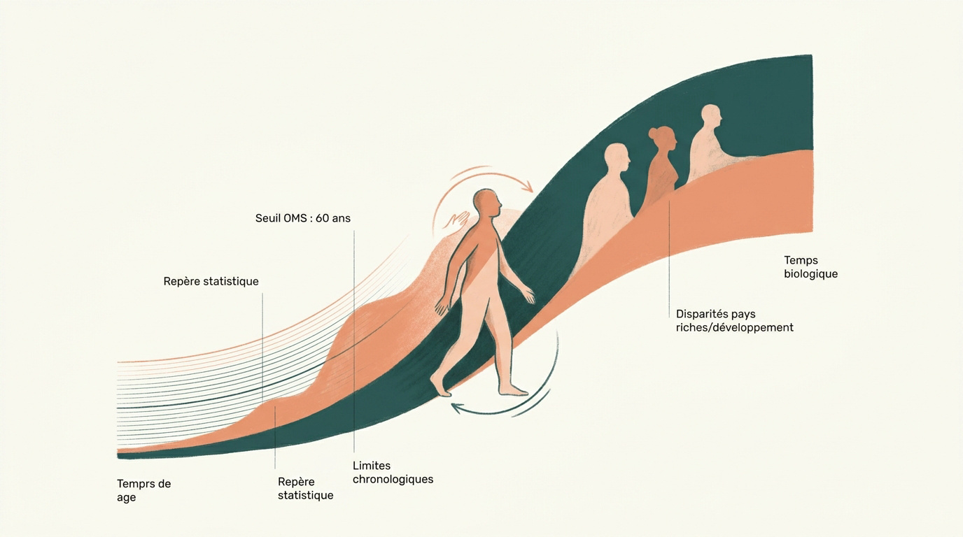 Comparaison entre l'âge chronologique et l'âge biologique dans le processus de vieillissement