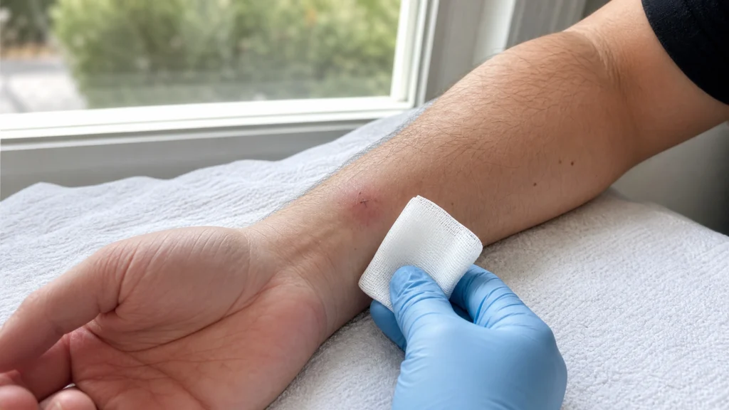 Illustration éditoriale pour l’article « Comment réagir face à une infection sur fil résorbable »